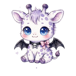 Žirafa kawaii goth 