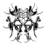 Maska kostěná - tmavá