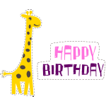Žirafa narozeniny