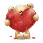Teddy with heart