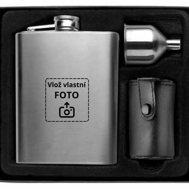 Placatka s gravírováním v dárkové sadě 220 ml