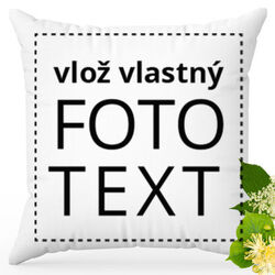 Vankúš s lipovým kvetom a čiernym bazou