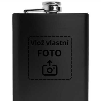 Placatka černá s gravírováním 237 ml