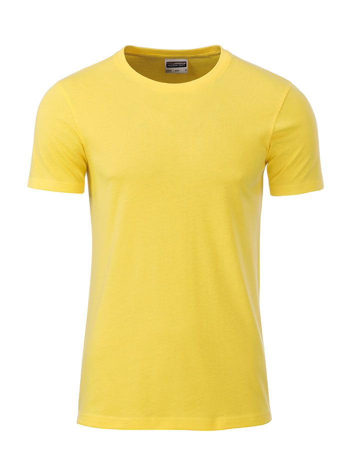 Pánské tričko Organic JN - Žlutá XL