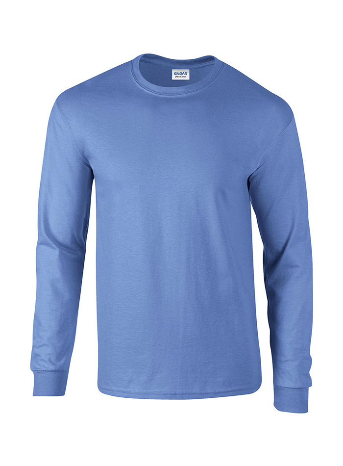 Pánské tričko s dlouhým rukávem Gildan Ultra - Světle modrá M