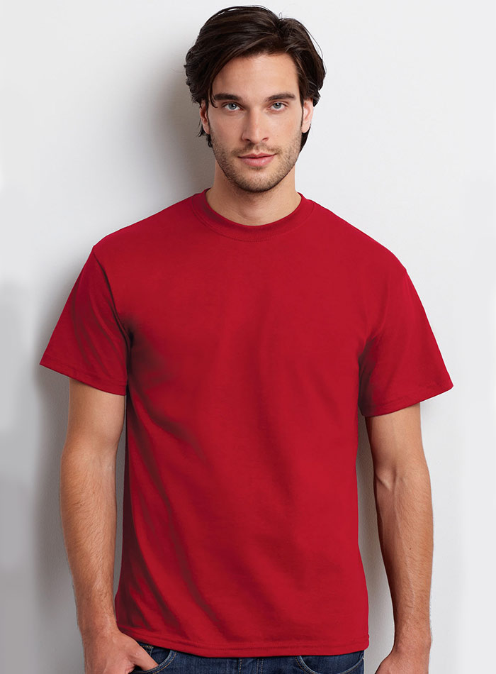 Pánské tričko Gildan Heavy Cotton - Tmavě hnědá XL