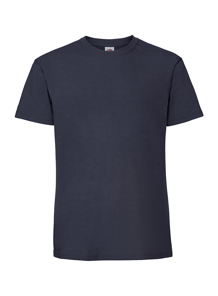 Pánské tričko Fruit of the Loom Iconic Premium - Temně modrá XL