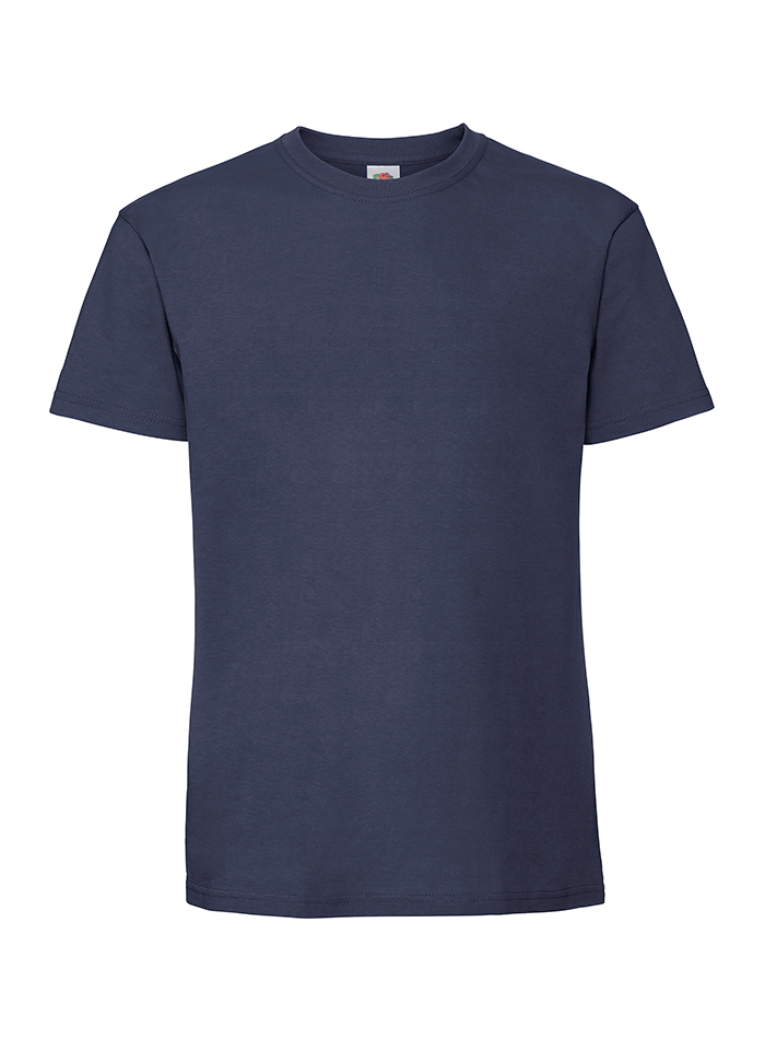 Pánské tričko Fruit of the Loom Iconic Premium - Námořní modrá XL