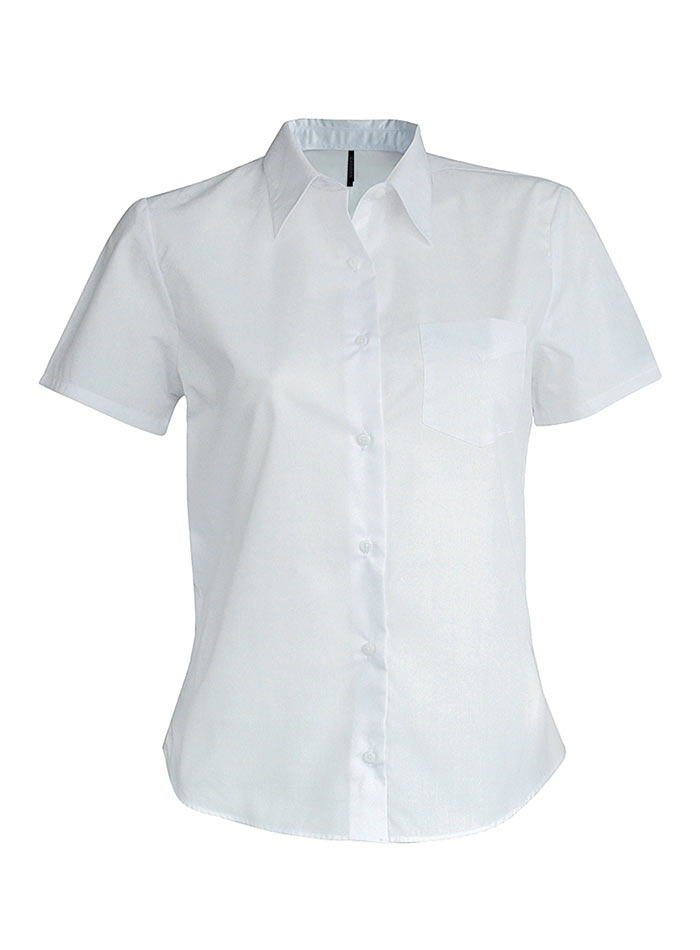 Košile s krátkým rukávem Kariban - Bílá XXL