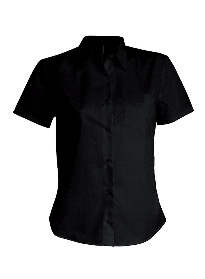 Košile s krátkým rukávem Kariban - černá S