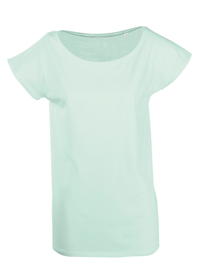 Prodloužené elegantní tričko - Nefritová XL