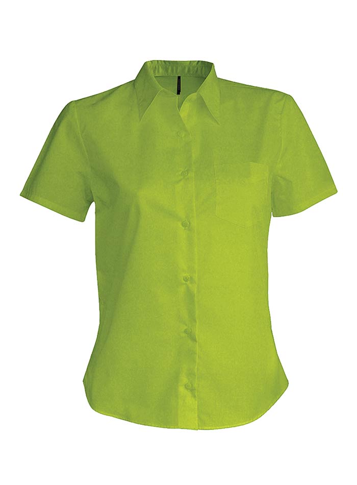 Košile s krátkým rukávem Kariban - Limetková L