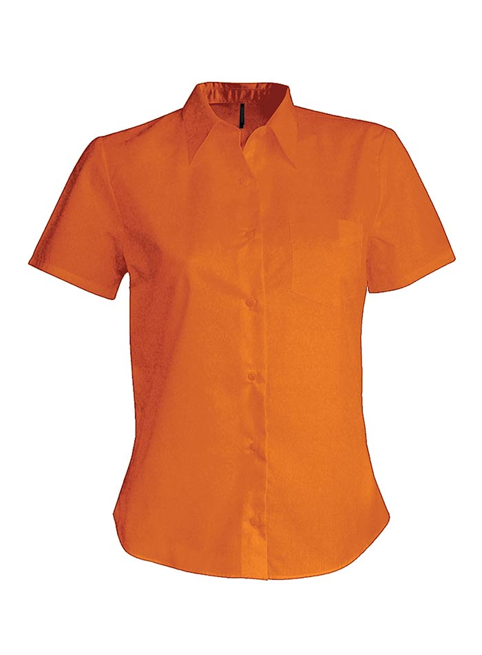 Košile s krátkým rukávem Kariban - Oranžová XXL