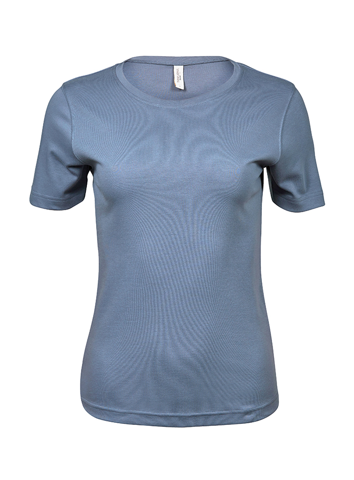 Silné bavlněné tričko Tee Jays Interlock - Šedomodrá XXL