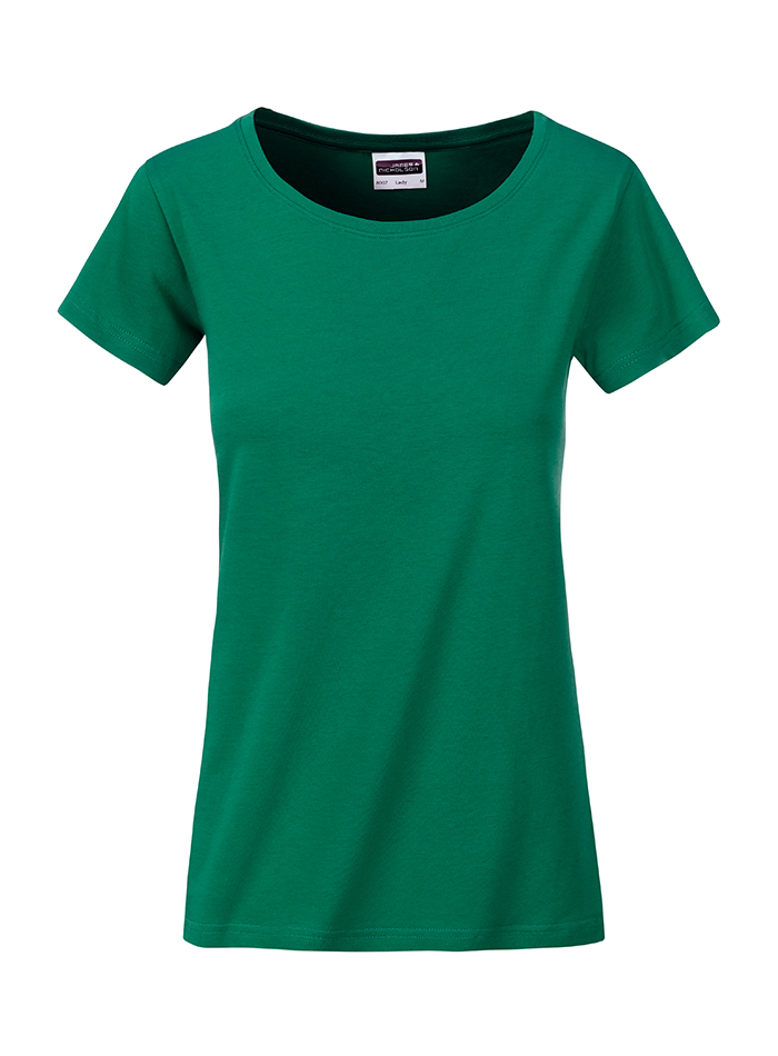 Dámské tričko Basic Organic - Irská zelená M