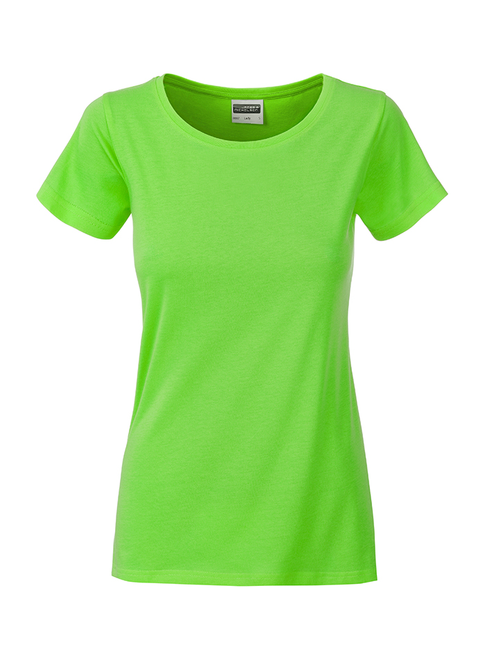Dámské tričko Basic Organic - Limetková XL