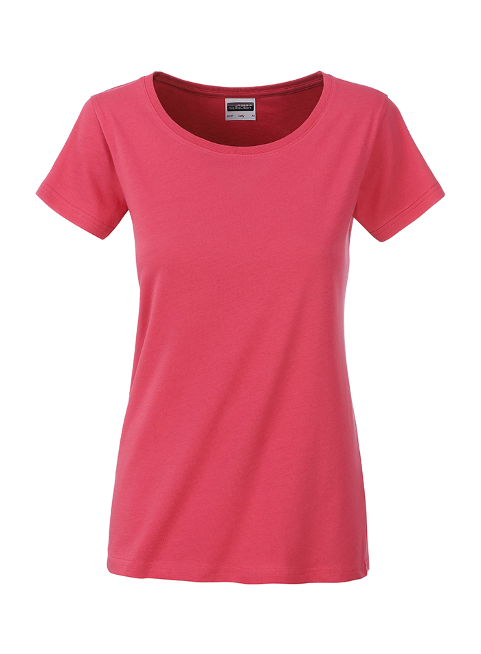 Dámské tričko Basic Organic - Růžová M