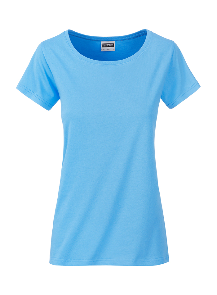Dámské tričko Basic Organic - Blankytně modrá M