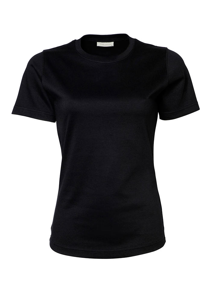 Silné bavlněné tričko Tee Jays Interlock - černá M