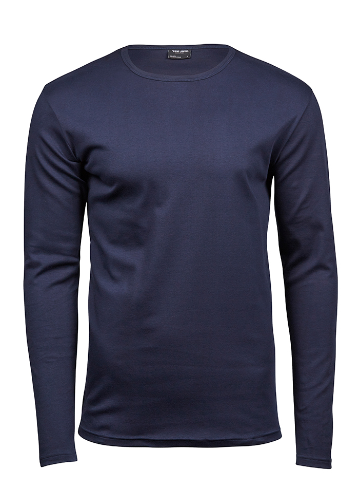 Pánské tričko s dlouhými rukávy Interlock Tee Jays - Námořní modrá XL