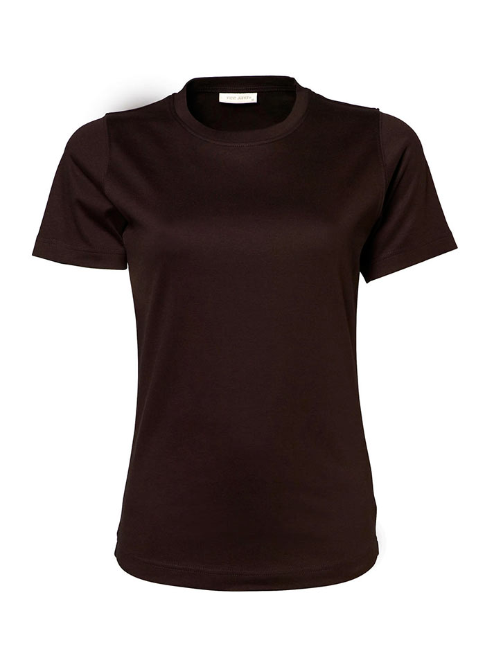Silné bavlněné tričko Tee Jays Interlock - Čokoládová L