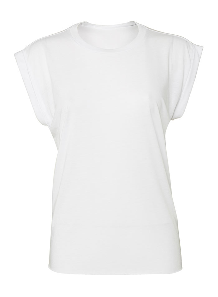 Dámské tričko Flowy Muscle - Bílá XL