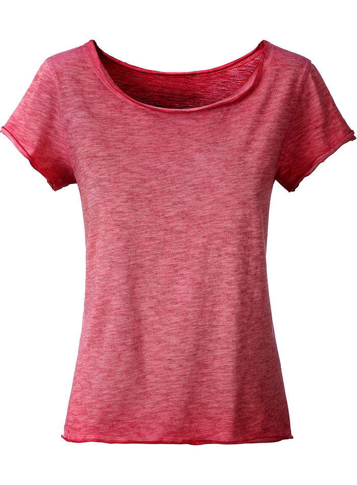 Dámské Vintage tričko - Červená XL