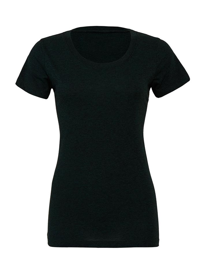Nemačkavé žíhané tričko Bella+Canvas - Černá žíhaná L