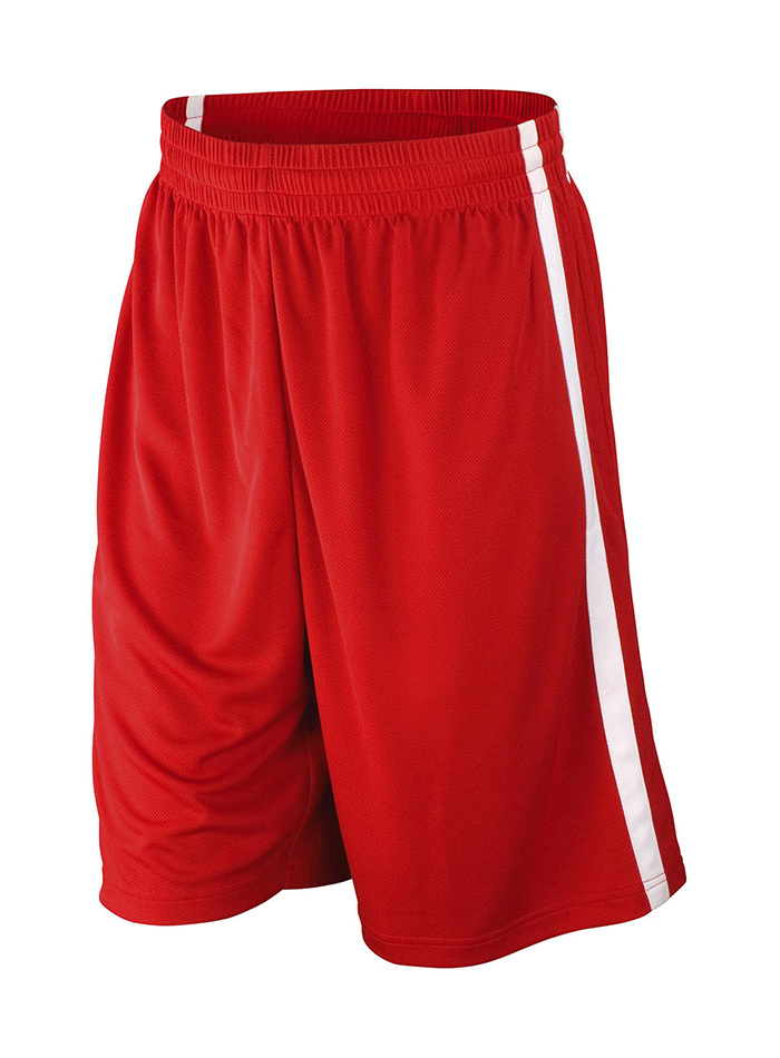 Pánské šortky Quick Dry - Červená a bílá 4XL