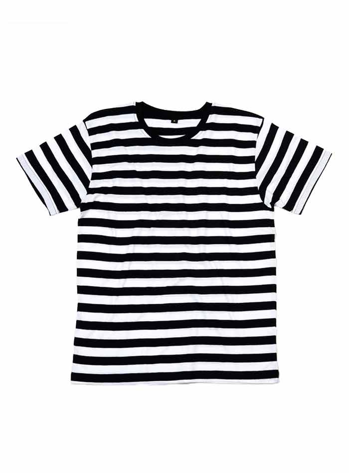 Pruhované tričko - bílá/černá M