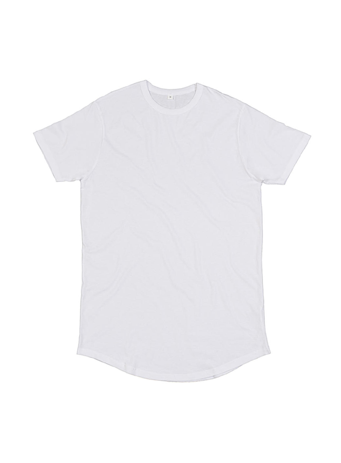 Pánské prodloužené tričko Organic - Bílá M