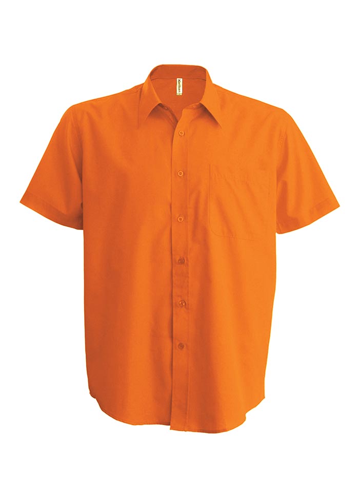Košile s krátkým rukávem Kariban - Oranžová 5XL