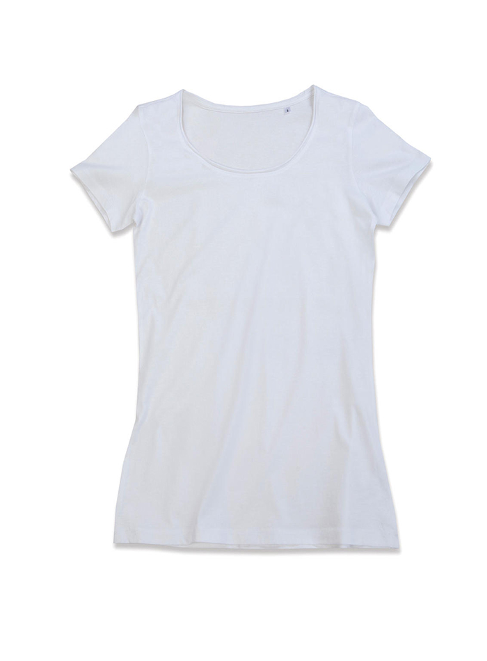 Dámské prodloužené tričko Finest - Bílá M