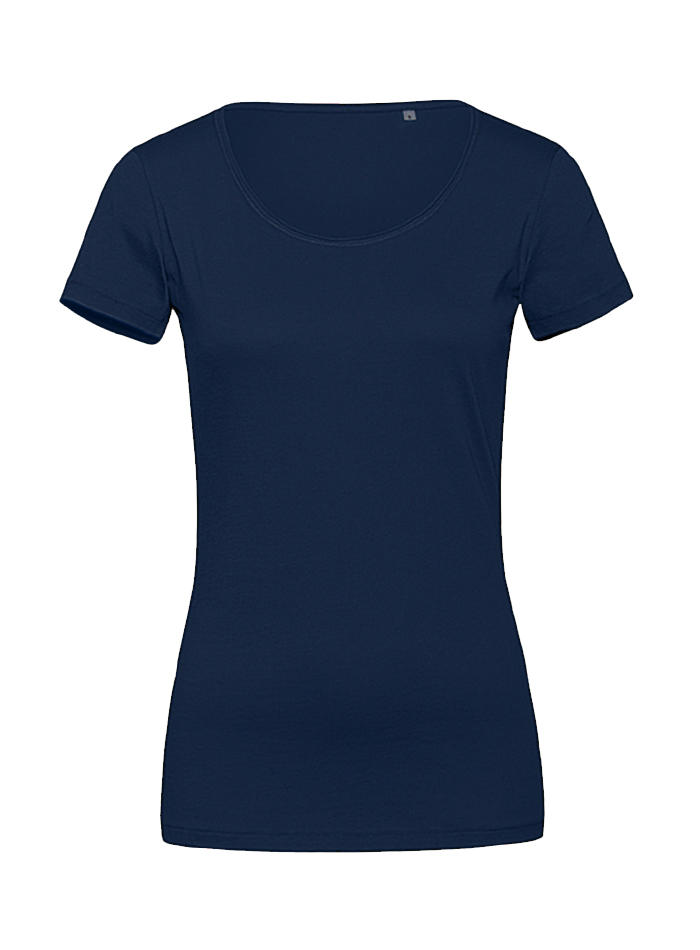 Dámské prodloužené tričko Finest - Námořní modrá M