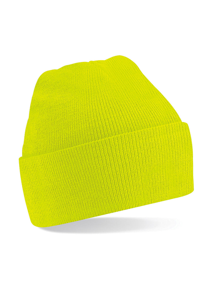 Čepice Cuffed - Zářivá žlutá univerzal