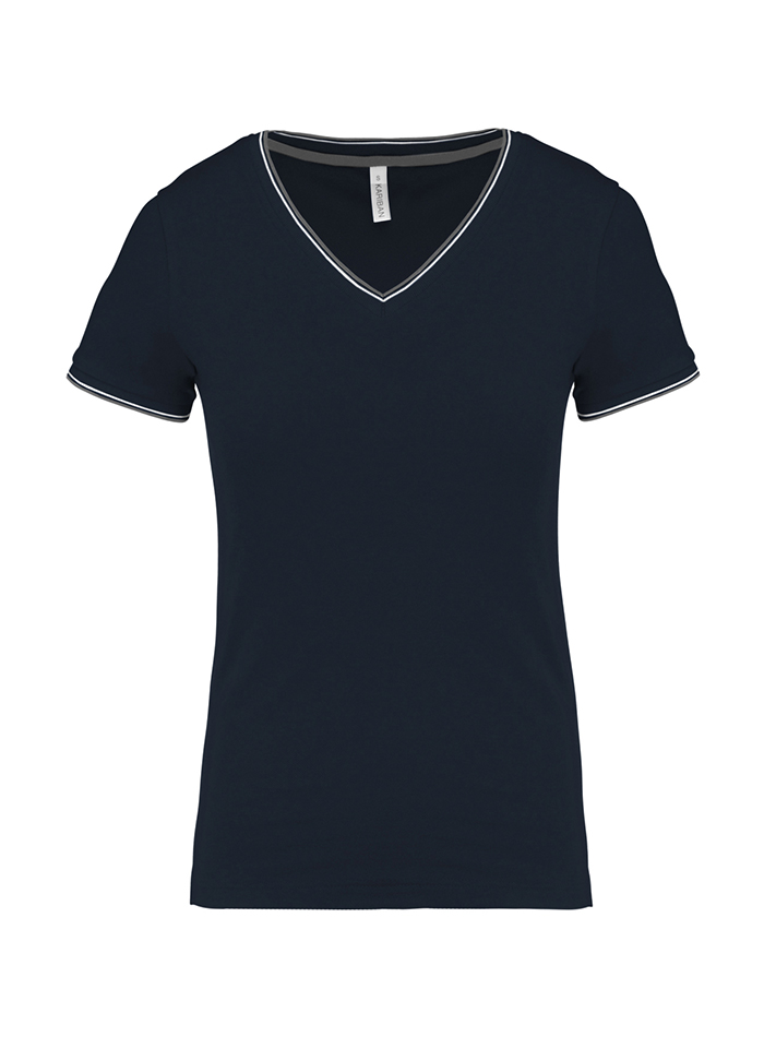 Dámské tričko Piqué - Námořní modrá XL