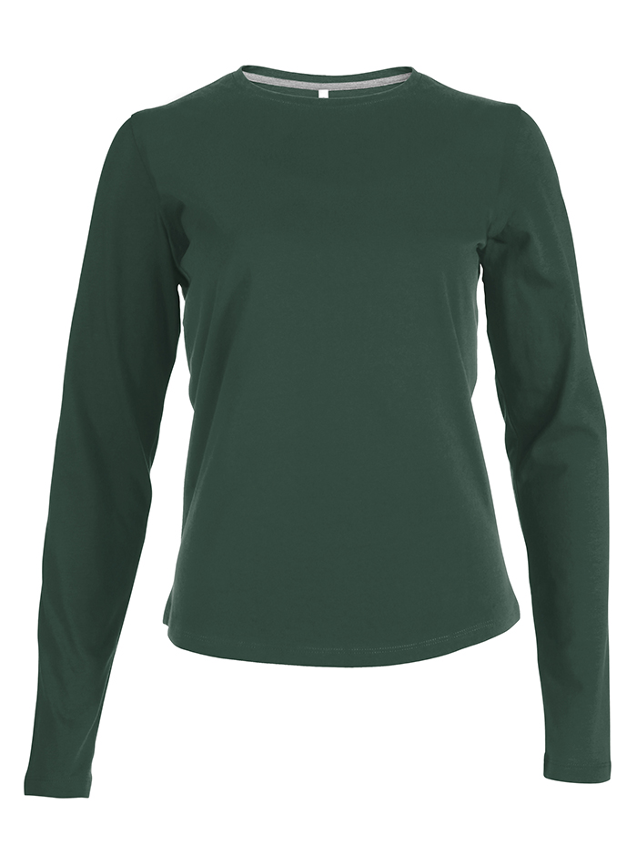 Dámské tričko Kariban Long - Lahvově zelená XXL