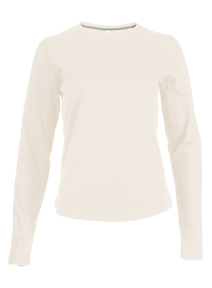Dámské tričko Kariban Long - Krémová 3XL