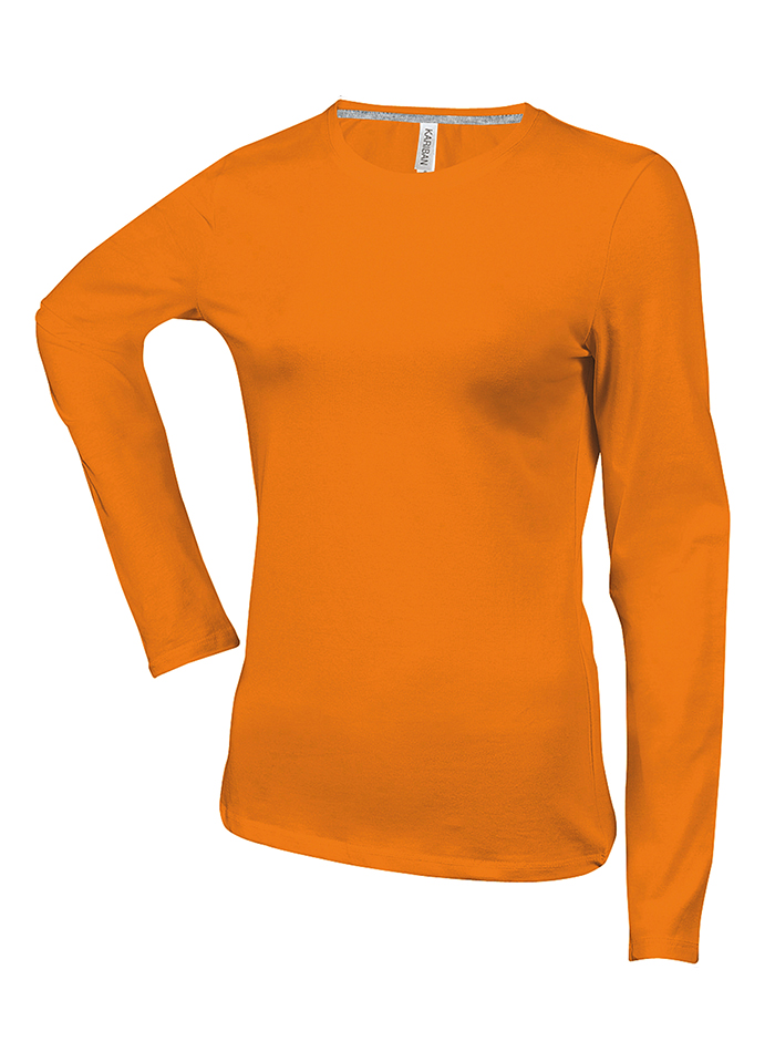 Dámské tričko Kariban Long - Oranžová M