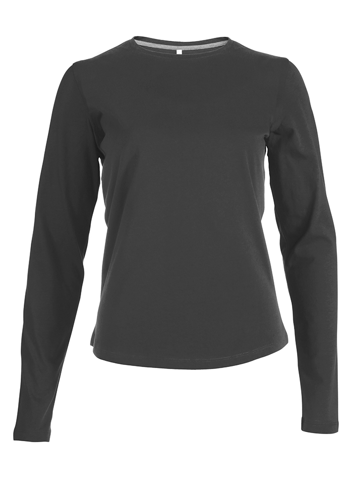 Dámské tričko Kariban Long - Tmavě šedá XL