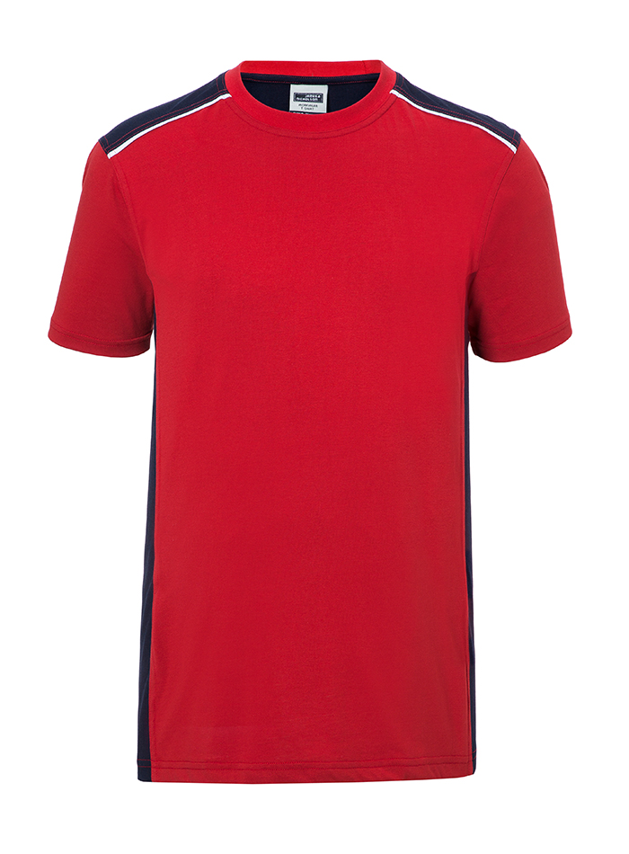 Pánské tričko Garden - Červená s modrou 4XL