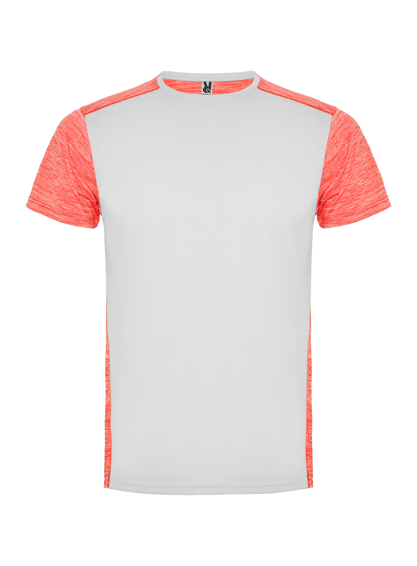 Pánské/Dětské sportovní tričko Roly Zolder - Bílá a korálová L