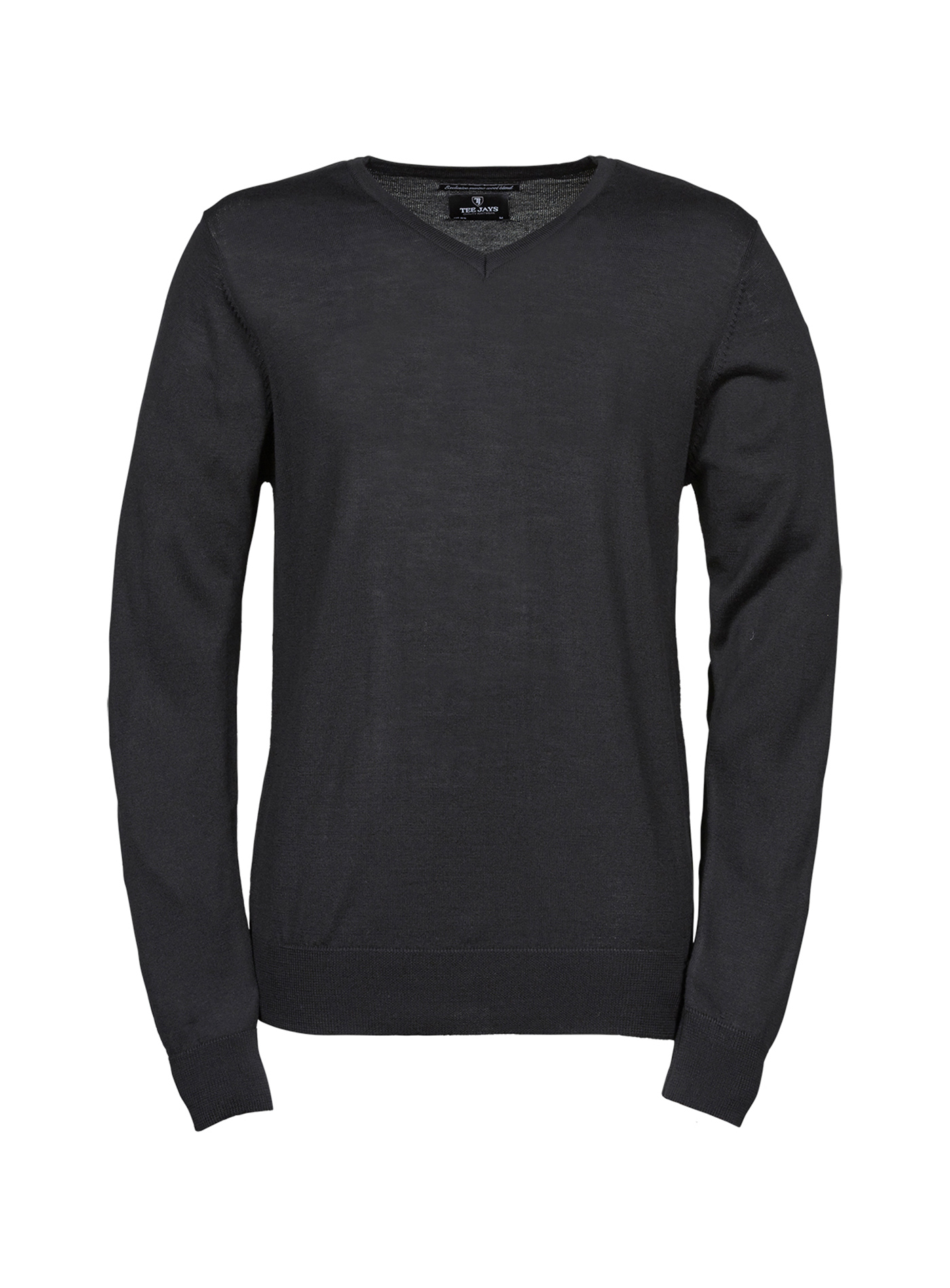 Pánský svetr s výstřihem V Tee Jays - černá M