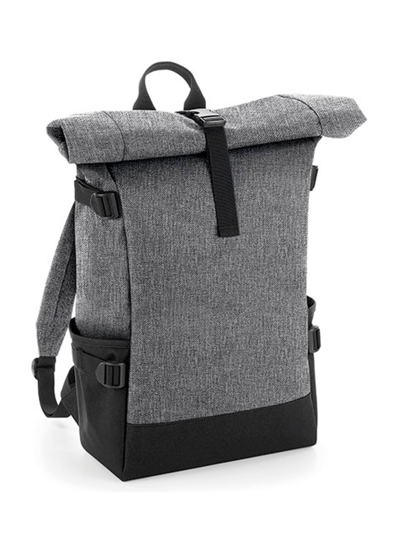 Batoh Bag Base Block Roll-Top - Tmavě šedá a černá univerzal