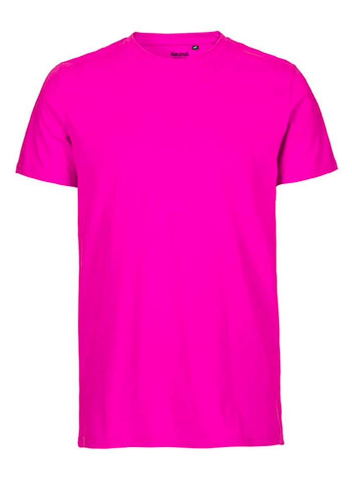 Pánské tričko Neutral Fit - Zářivě růžová M