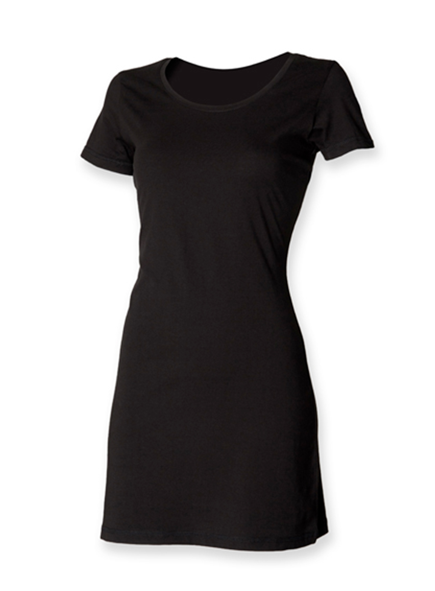 Dámské tričkové šaty Skinnifit - černá XL
