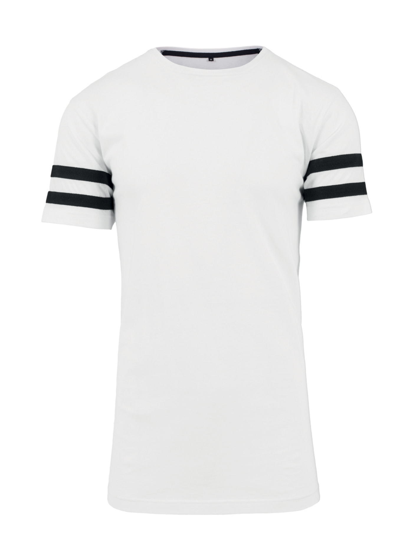 Pánské tričko Built your Brand Stripe Jersey - bílá/černá XXL