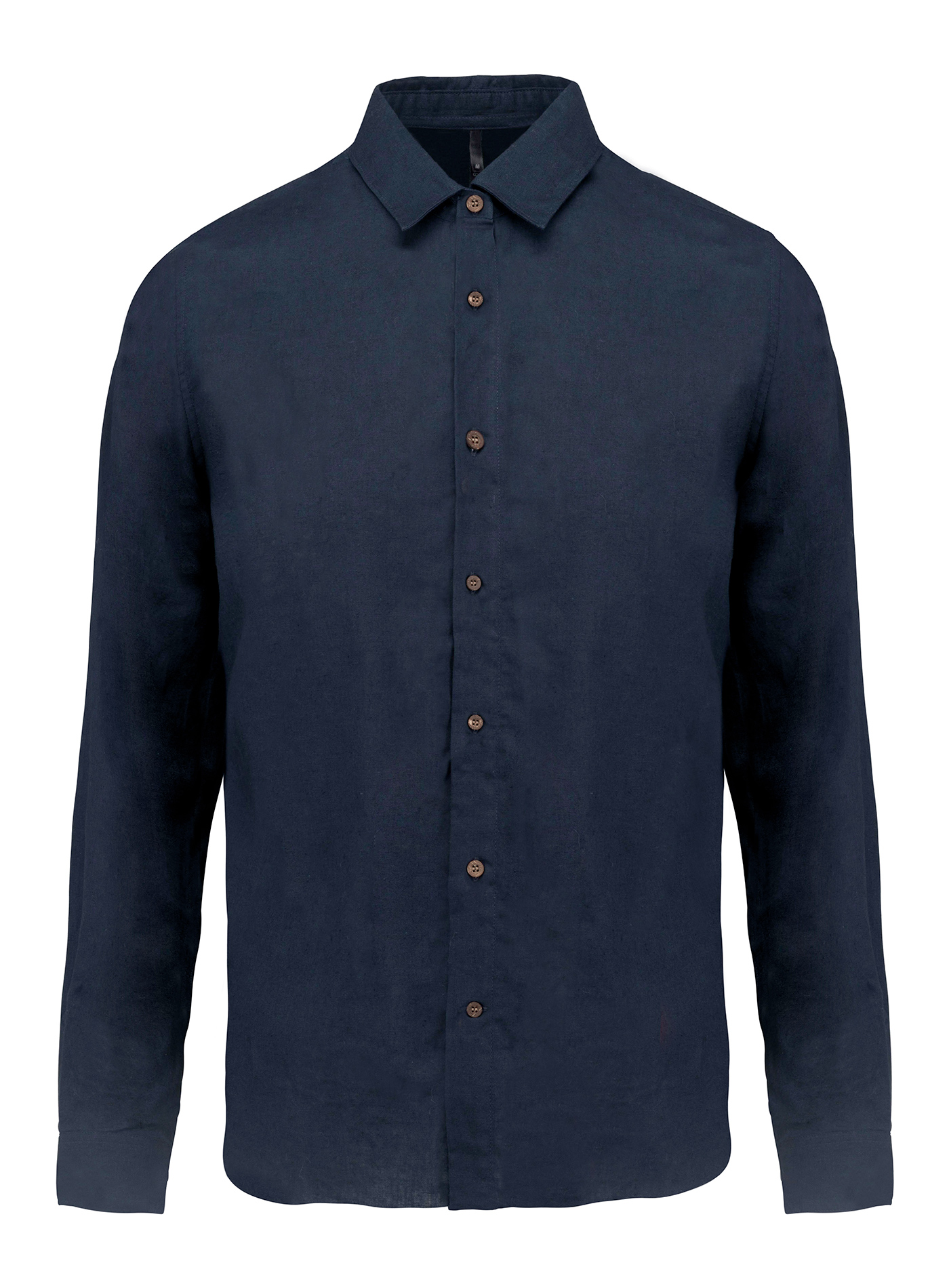 Pánská lněná košile - Cobalt blue/Navy M