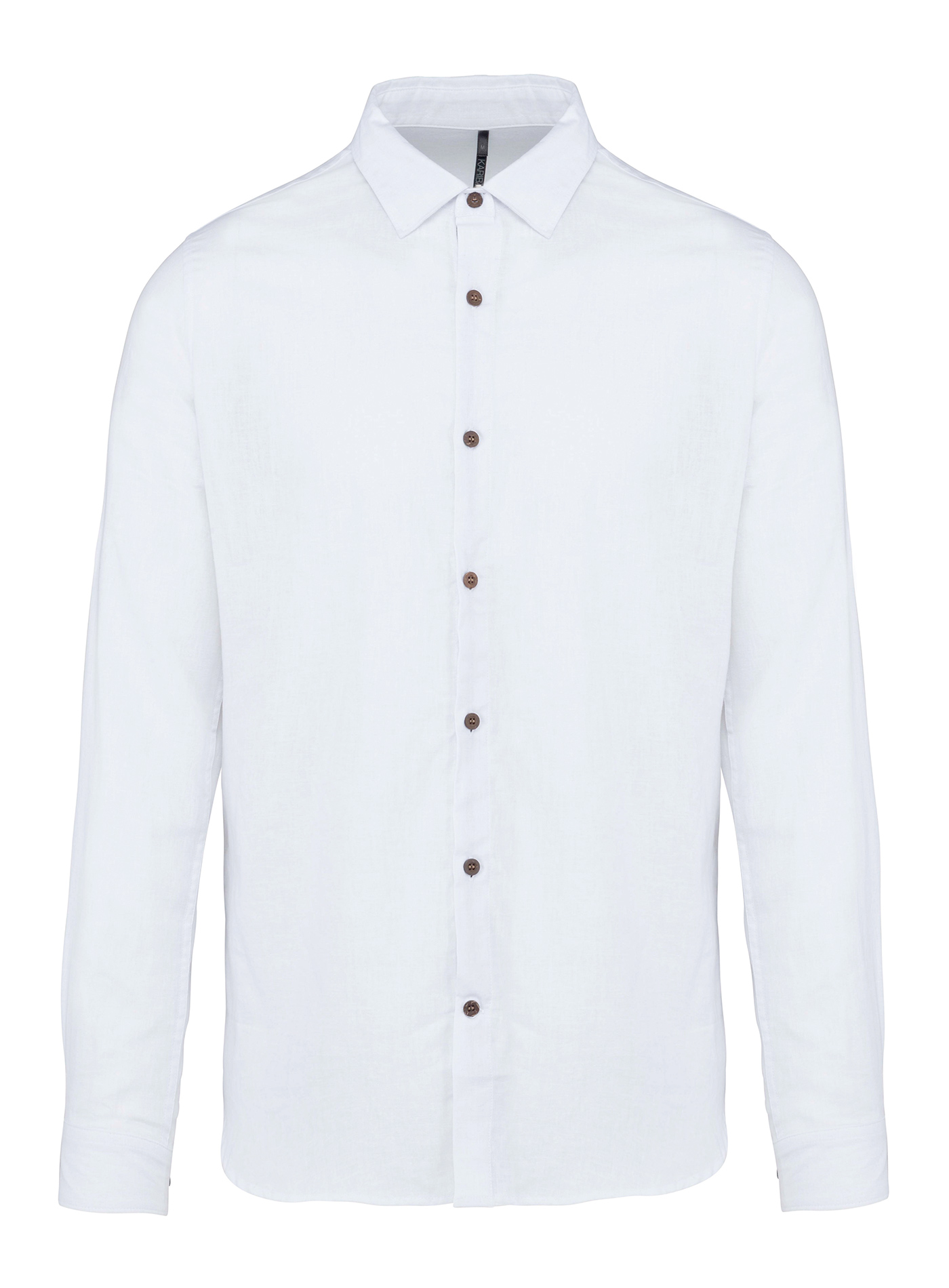 Pánská lněná košile Kariban - Bílá S