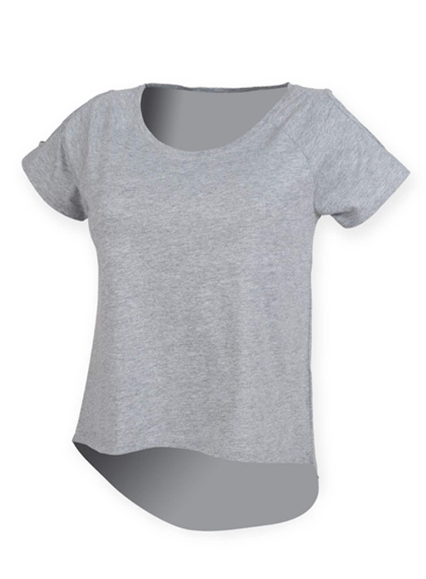 Dámské tričko Skinnifit Drop - Světle šedá XL